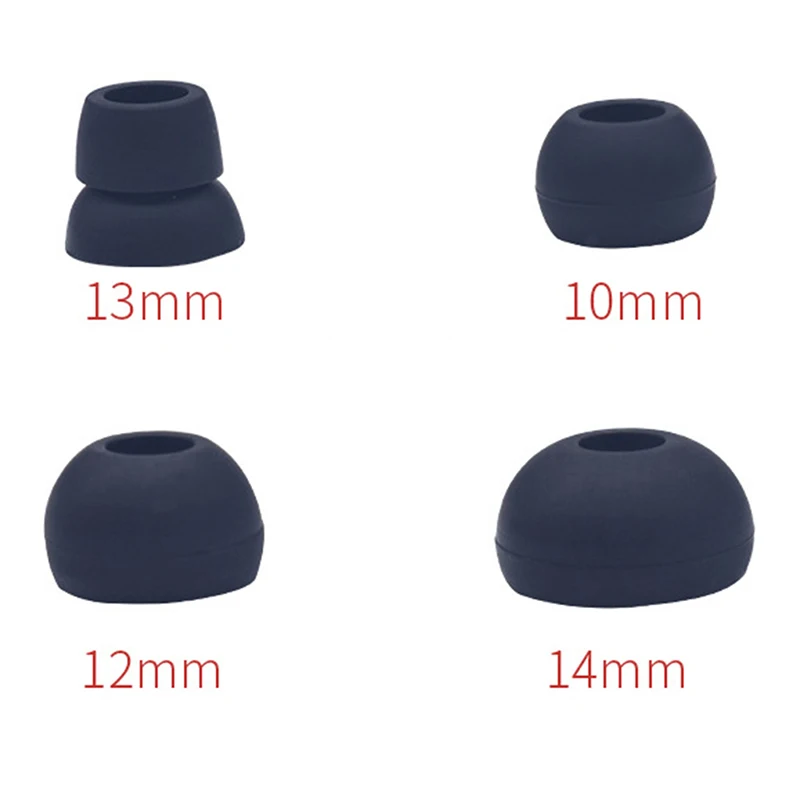 8 pares/set no ruído da orelha isolado macio anti deslizamento removível fones de ouvido ponta com caixa poupada substituição silicone para batidas power3