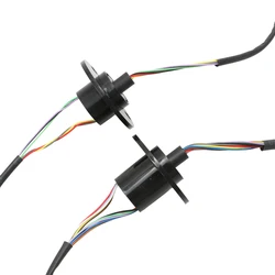 1PCS Dia.22mm 6CH 12CH 2A Double Contact Gold-plated Slip Ring Standard Type Capsule Conductive Slipring 360° Rotation Joint