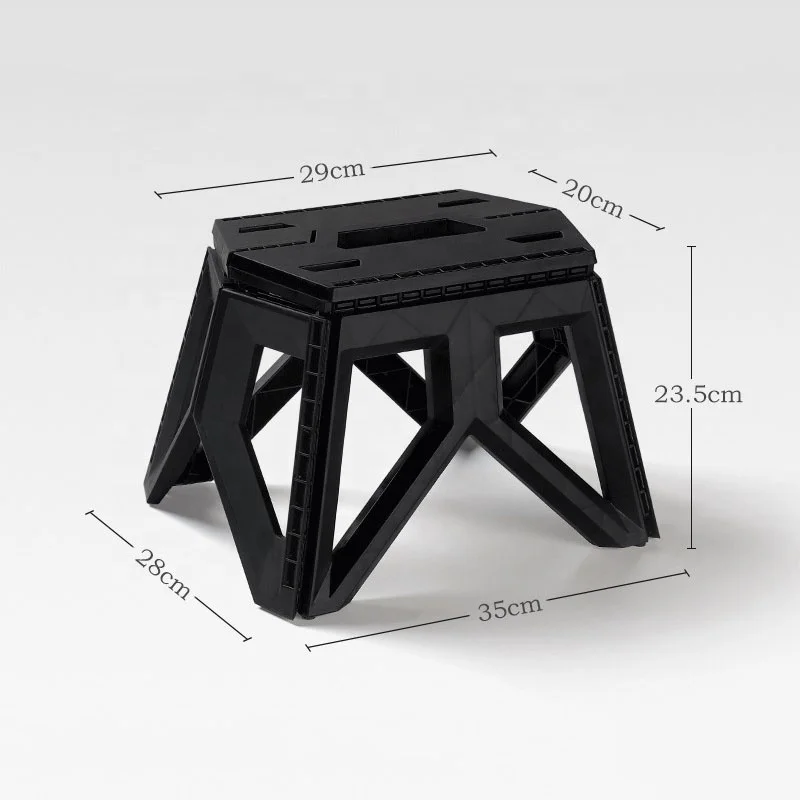 Outdoor Portable Folding Chair Camping Square Stool Plastic Night Fishing Campstool Lightweight Kids Step Stool