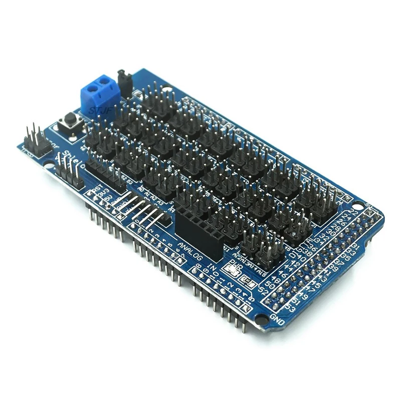 For Arduino MEGA Sensor Shield V1.0 V2.0 Dedicated Expansion Development Board MEGA 2560 Sup IIC Bluetooth SD Robot Parts DIY