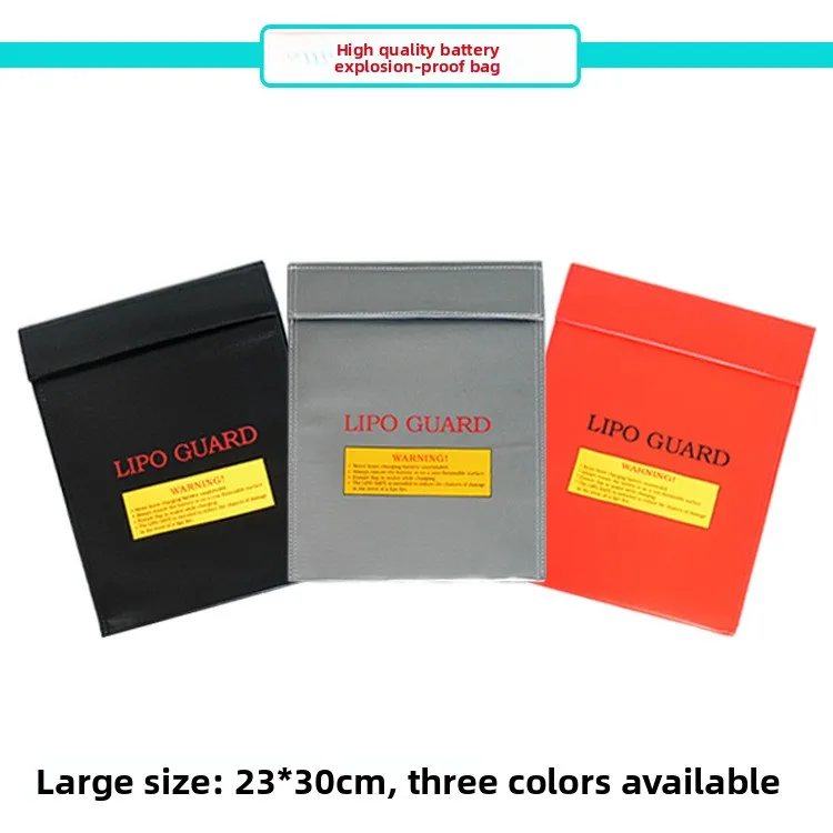 

Aircraft Model Lithium Battery Lipo Safety Flame Retardant Fire Bag Fire Protection Mobile Power Supply Pocket Folders 2026