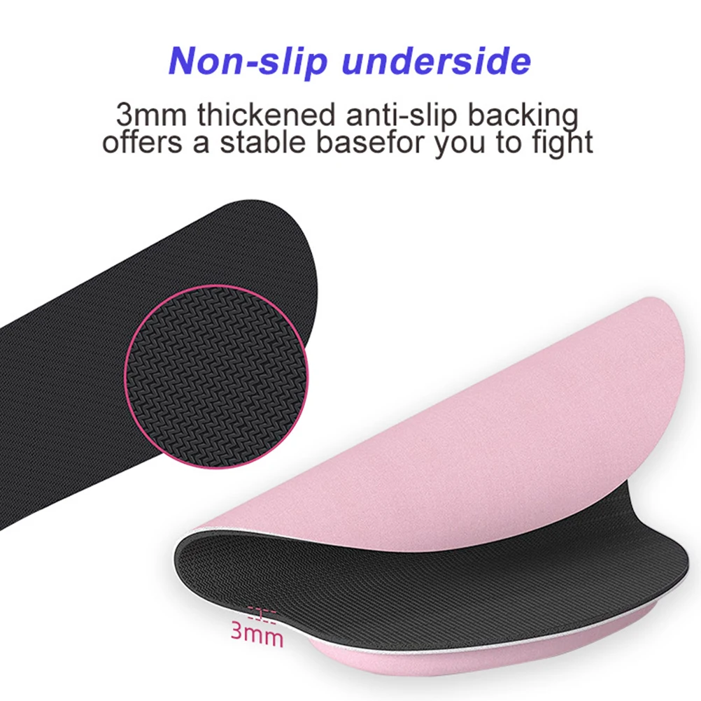 

1 set 1 Set Mouse Pad Wrist Support Ergonomic Mousepad Anti Slip Rebound Material Easy Clean Keyboard Rest For Office Work Study