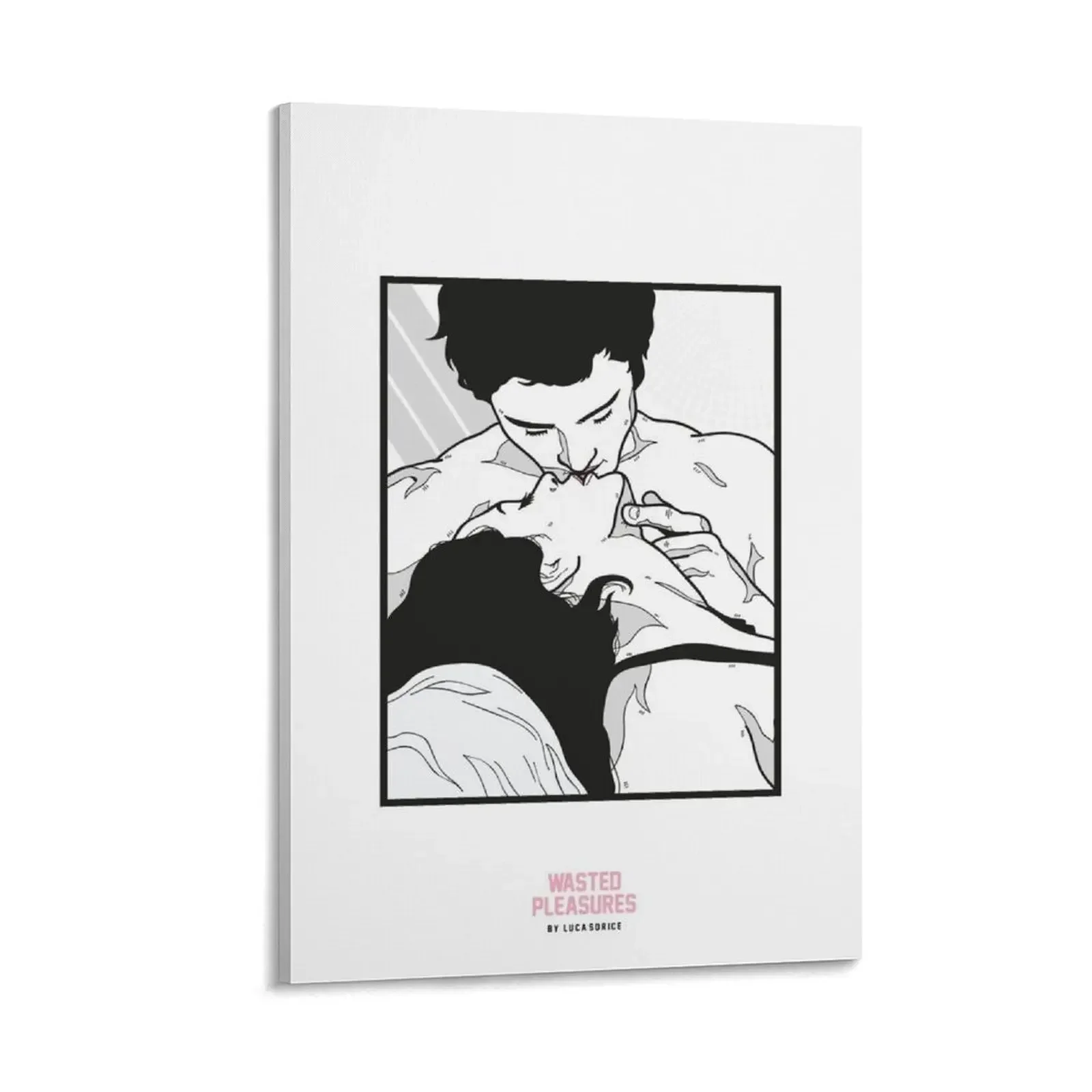 

Immortal kiss (White) Canvas Painting aesthetic room pictures for wall anime poster