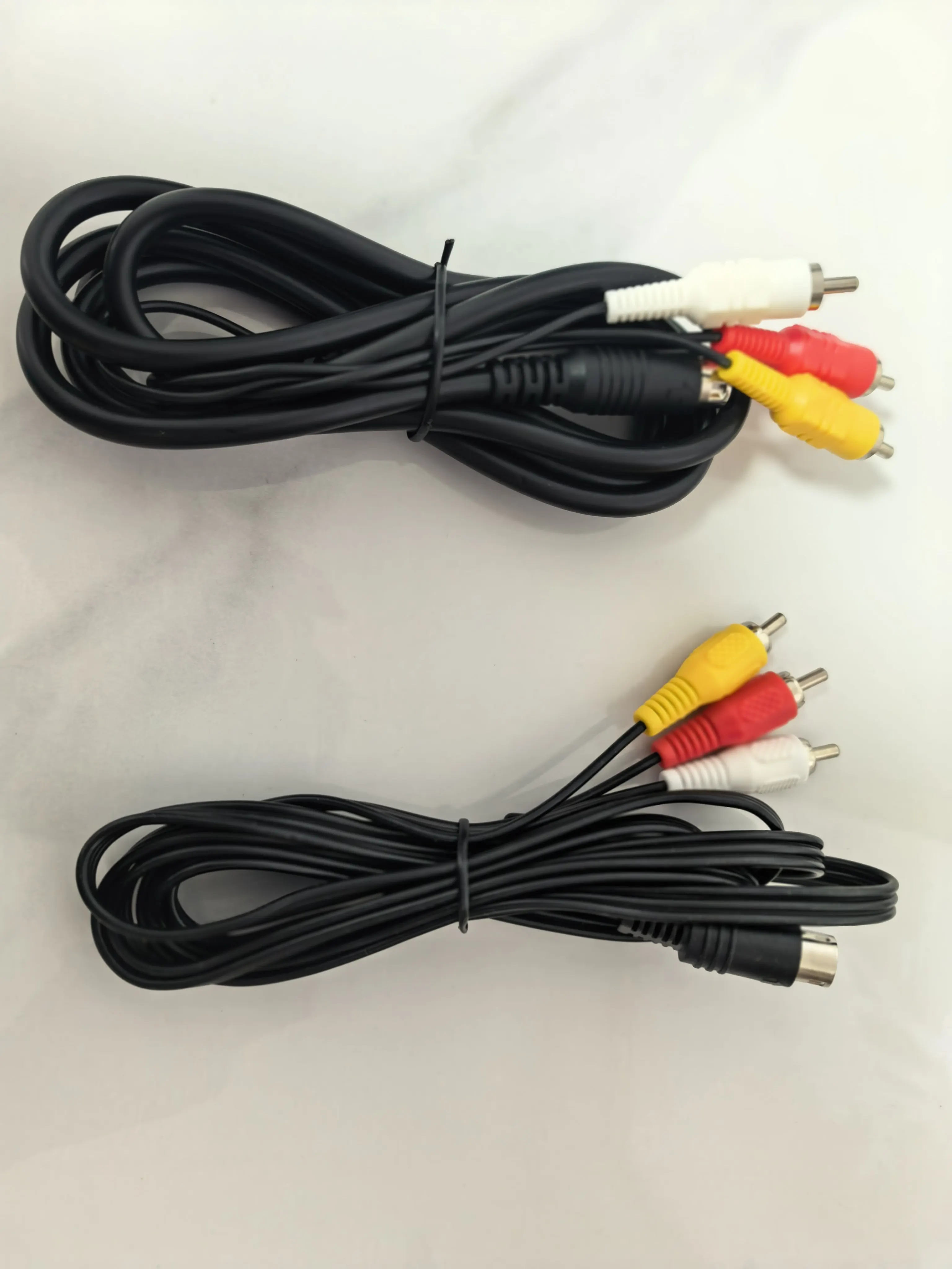 10 Pcs1.8m AV Cable for SEGA Genesis II III/MD 2/3 Wire Audio Video 3RCA to 9pin Cable for Mega Drive Extension Cord