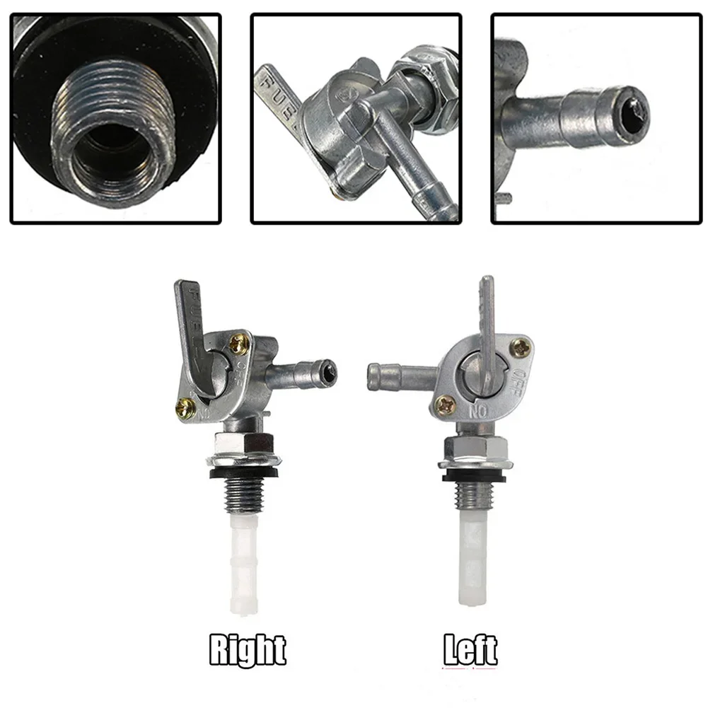 Brand New High Quality Switch Valve Accessories Lawn Mowers M10x1.25 ON/OFF Parts Shut Off Silver 1/4inch Hose