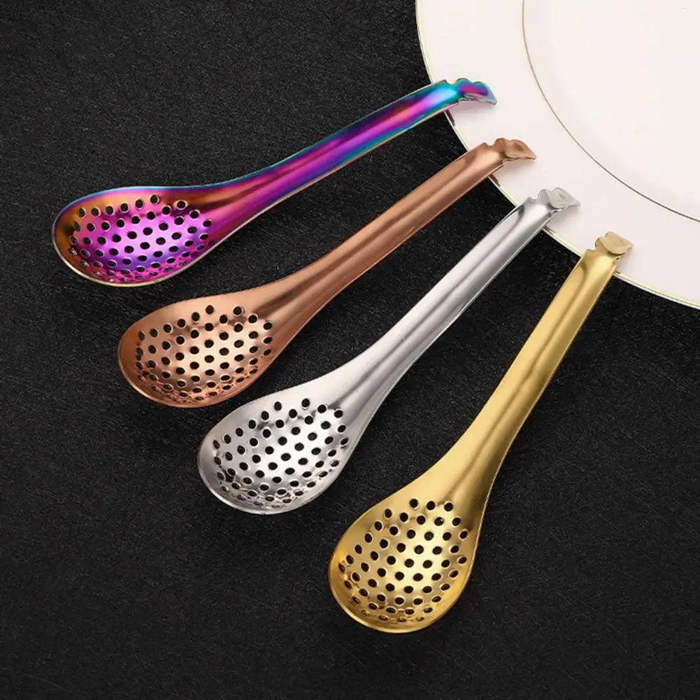 Gravy Spoon Heat Resistant Slotted Spoon Food Grade Smooth Polished No Deformation Ideal Kitchen Tool for Filtering Egg Yolk