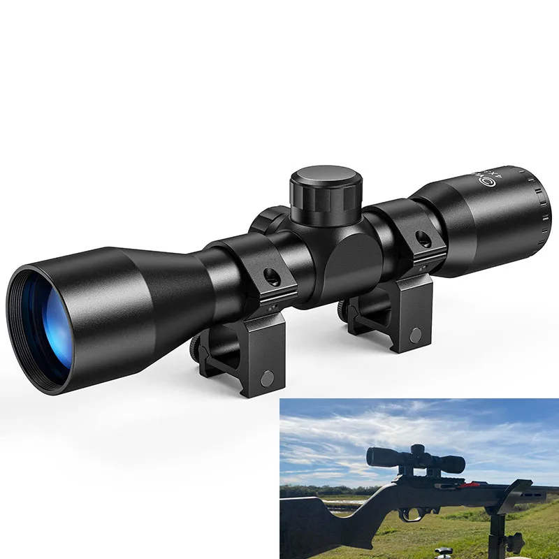 CVLIFE 4x32 Compact Rifle Scope Crosshair Optics Hunting Scope Accurate Clear Hunting Tactical