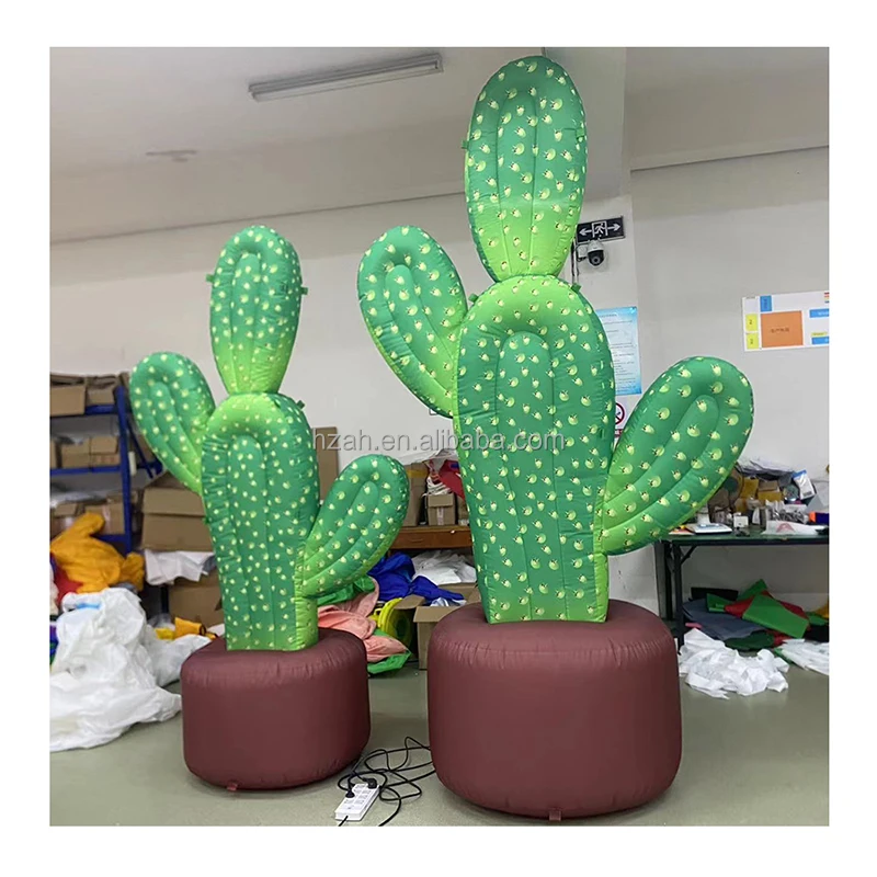 

Giant Led Light Cactus Plant Inflatable Plants For Nature Theme Decoration