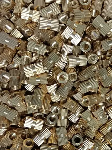 5-100pcs M1 M1.2 M1.4 M1.6 M2 M2.5 M3 M4 M5 M6 M8 M10 Braas Insert Nut Injection Molding Brass Knurled Thread Inserts Nuts