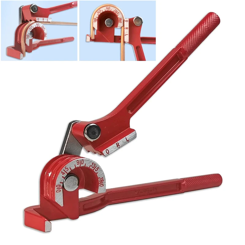 3 In 1 180 degree 6mm / 8mm / 10mm Pipe Tube Bender Copper Tube Air Conditioning Tube Manual Elbow Tool Bending Tool