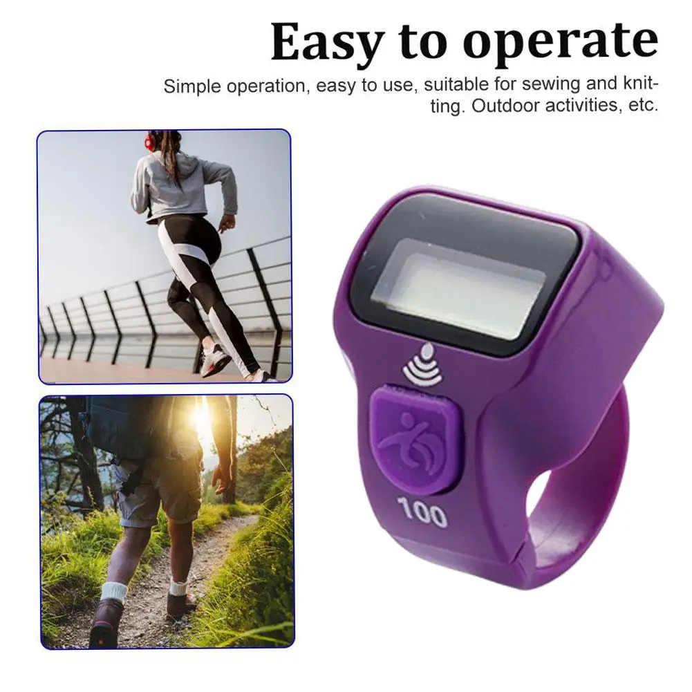 Finger Counter Digital LED Electronic Handheld Tally Counter Clicker Equipment Exercising Sports Counter 12 Color