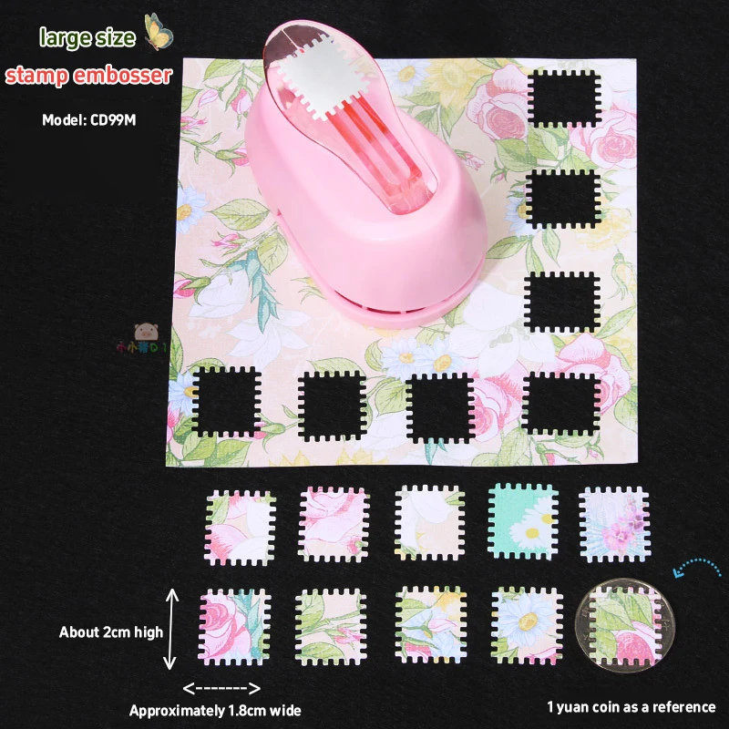 2.6x2.1 سنتيمتر ختم شكل الحرفية ختم لكمة آلة النقش ثقب مستدير لكمة مسننة الناخس المزخرف أوكلايموهك apunangingыыыыыыыыыыыыыыыыыыыыыыыыыыыыыыы #1