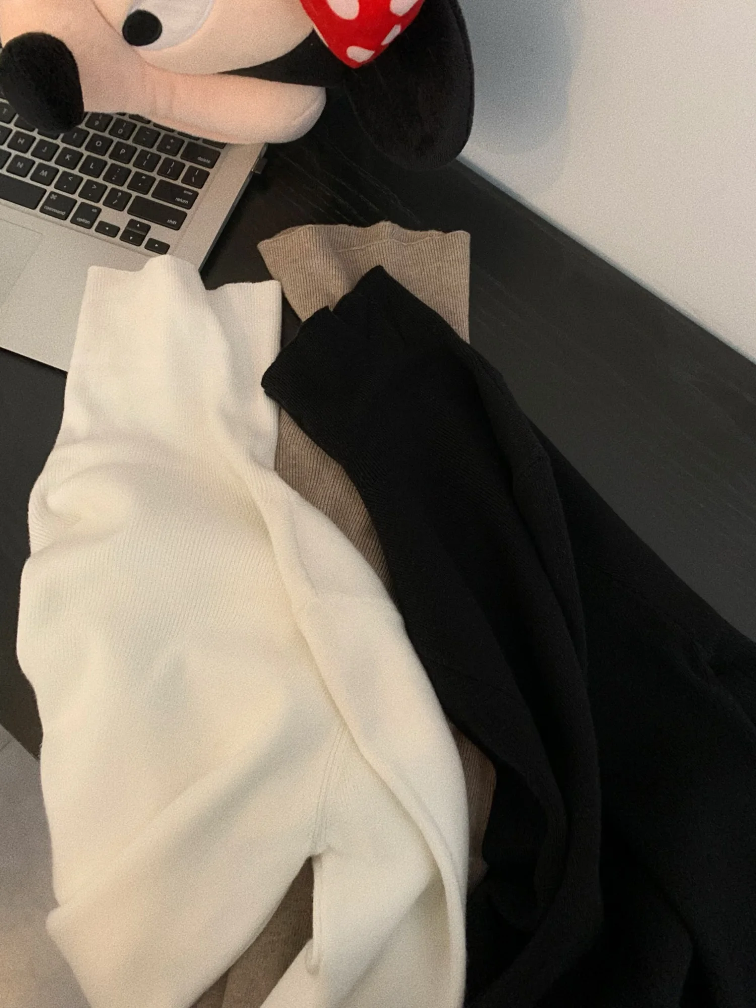 

Viiwen Autumn Winter Soft Cozy Basic Color Versatile f High Collar High Ne Slimming Base Layer irt Women's Knitted Top