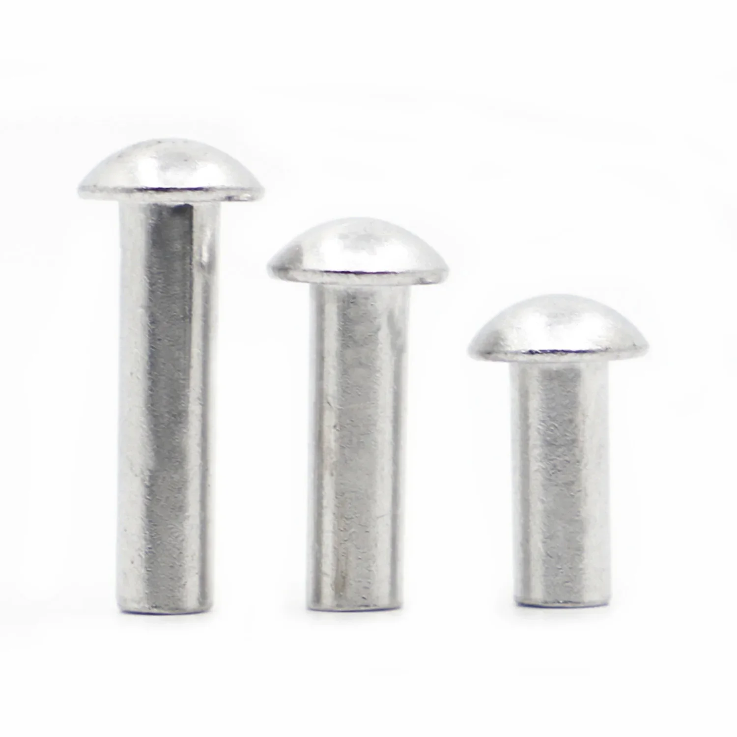 10-50pcs GB867 Round Head Rivet M2 M2.5 M3 M4 M5 M6 M8 Aluminum Alloy Solid Self-plugging Rivet