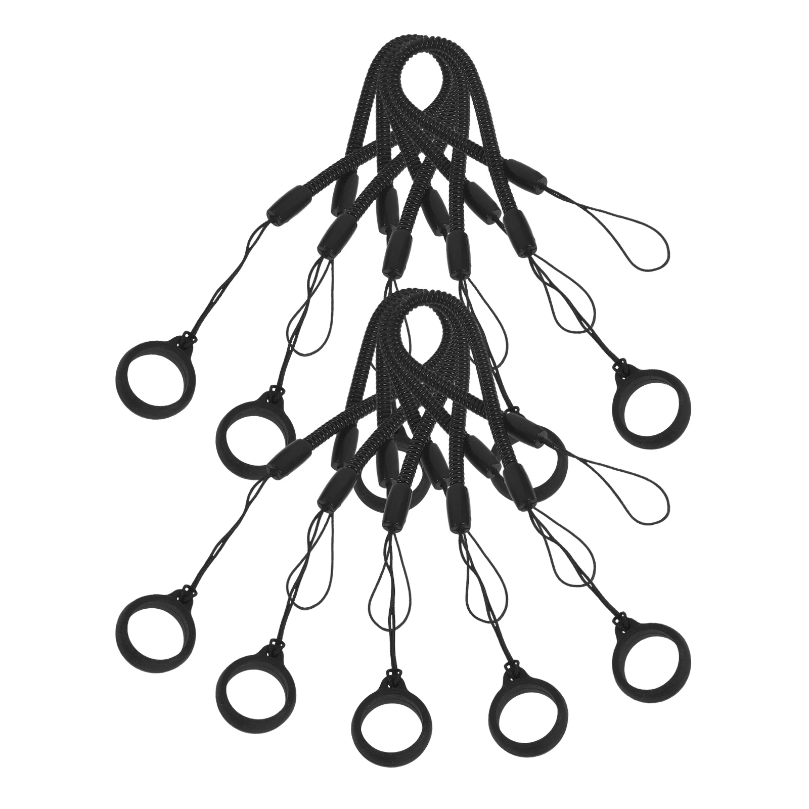 

10 Pcs Adjustable Elastic Tether Stylus Pen Lanyard Multifunctional Anti Lost Wrist Strap Silicone Holder For Touchscreen Pens