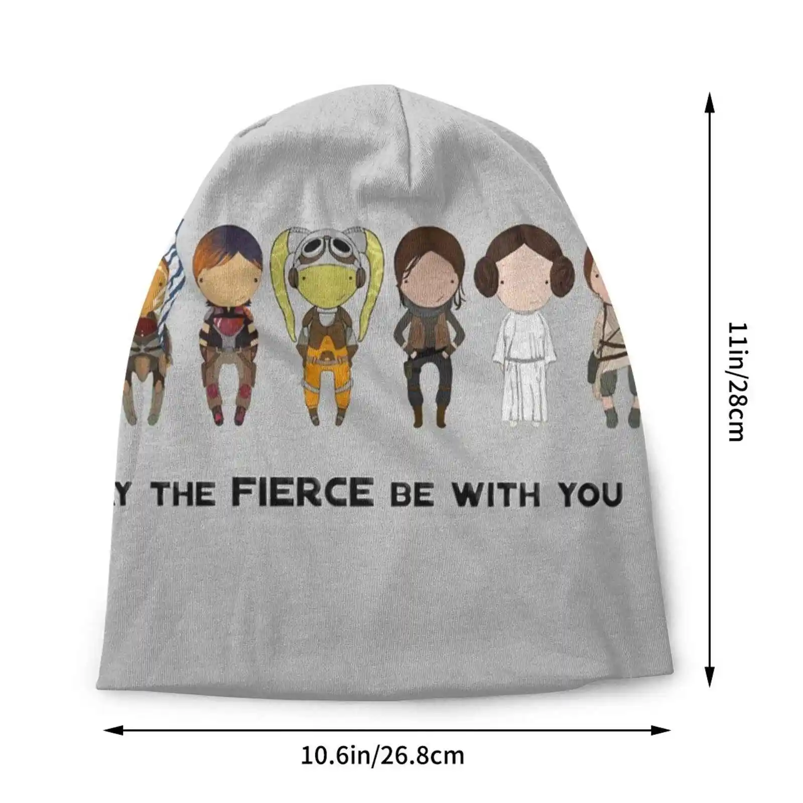 May The Fierce Knitted Hat Warm Beanie Outdoor Caps Women Girl Power Rebels Science Fiction Movies Space Opera Heroes Princess