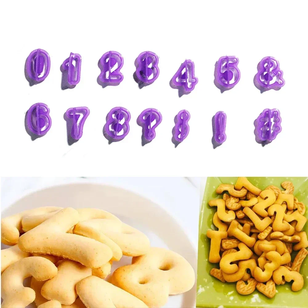 Alphabet Cake Molds Figure Plastic Letter Fondant Mold Icing Cookie Cutter Number Cake Mould Baking Decorating Tools 40pcs/set