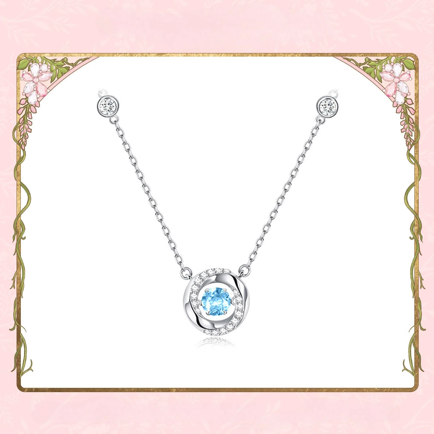 

Новое роскошное синее колье с цирконием в форме спирали для женщин, серебро 925 пробы, изящный кулон с кубическим цирконием, элегантное повседневное украшение, подарок 2026 года