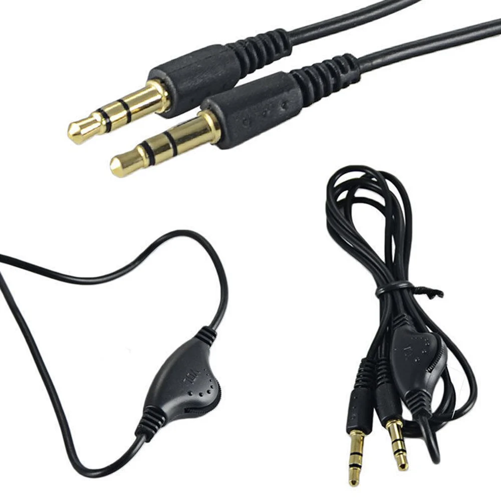 3.5mm Male to 3.5mm Male 3 Pole Stereo Audio Car AUX Auxiliary Earphone EAdapter Headphone Connector Cable With Volume Control