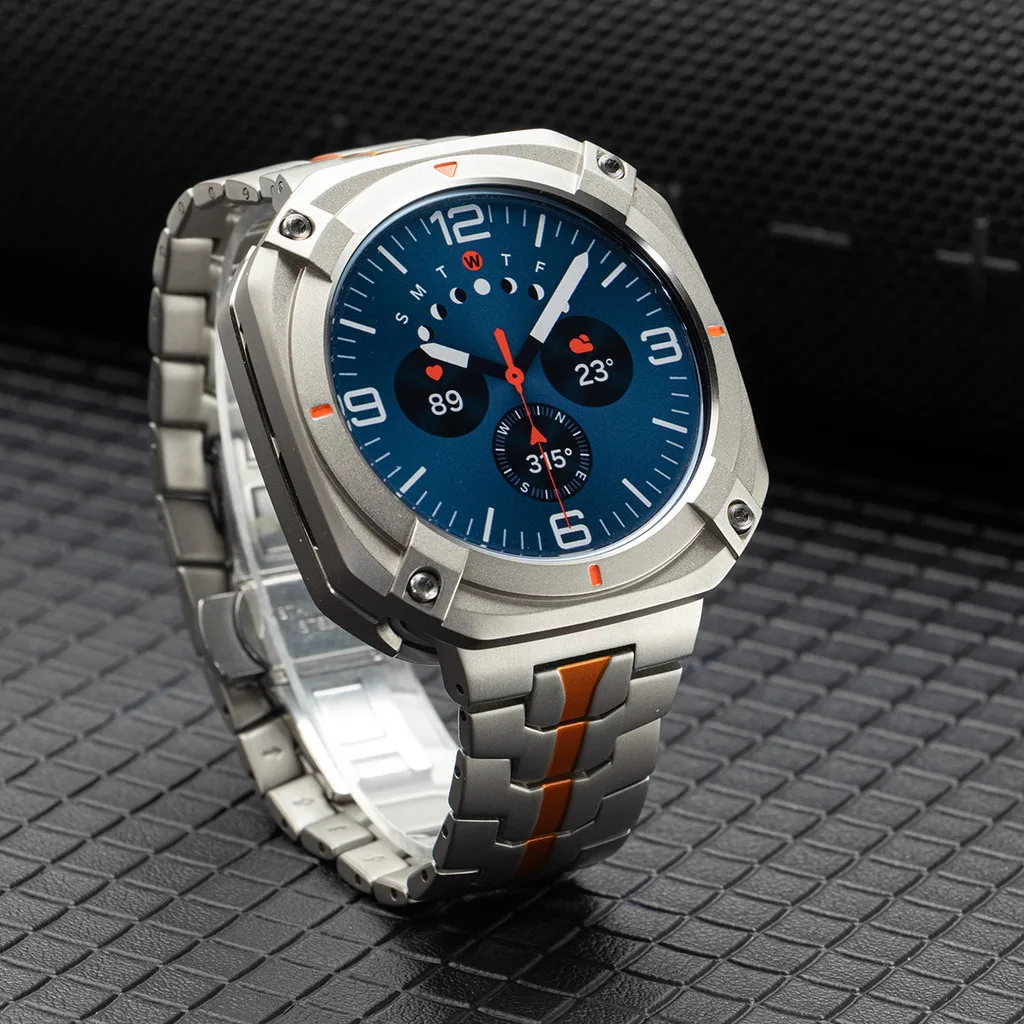 Stahlarmband+Gehäuse für Samsung Galaxy Watch Ultra 2025 47mm Legierungs-Bumper-Cover für Galaxy Watch 7Ultra 47mm Luxus-Herrenarmband Correa – Detail 2