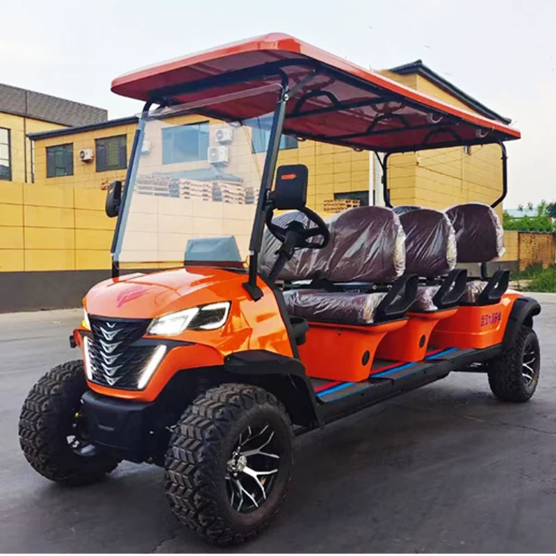 Wholesale CE Approved export electric golf cart Golf Course Club 2/4/6/8 seater off-road Solar power electric golf cart