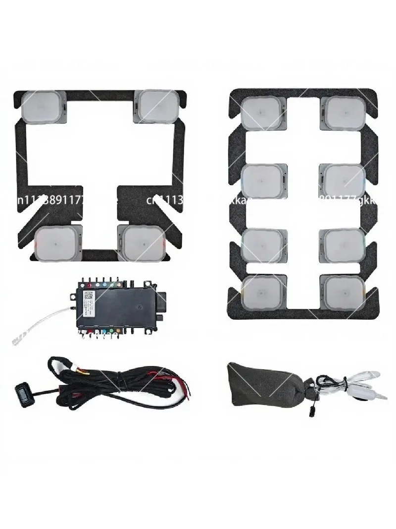 12 Air Bags Massage Car Seat Cushion 5 Speed Adjustable Ergonomic Driver Seat Massage Pad Auto Interior Comfort Accessory
