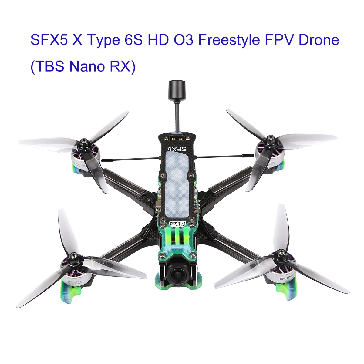 

DYS SFX5 X Type 5 Inch Freestyle FPV Drone 6S HD O3 Carbon Fiber FPV Racing Drone