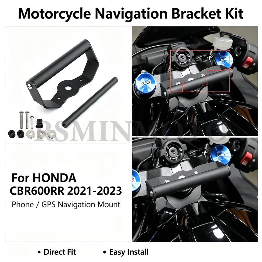 CBR600RR Motorcycle Mobile Phone Stand Holder GPS Navigaton Plate Bracket For HONDA CBR 600RR 600 RR 2021 2022 2023