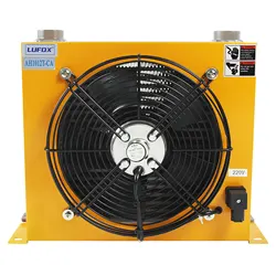 AH1012T-CA 100L/min Flow Radiator Oil Cooling Heat Exchanger Radiator Oil Cooler Plate Pin Heat Exchanger for Hydraulic System