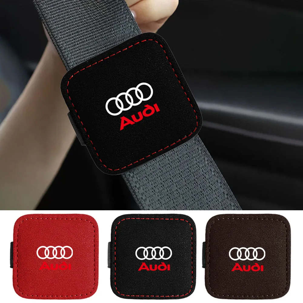 لأودي سلاين السيارات الكتف الرقبة شارة قابل للتعديل الاسترخاء حزام الأمان المحدد حزام أمان السيارة سدادة كليب اكسسوارات السيارات الداخلية