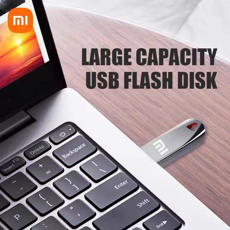 Xiaomi 2 TB U Disk 3.0 Metall Hochgeschwindigkeits-tragbares Stiftlaufwerk Computerschnittstelle Wasserdichter 1 TB Speicher USB-Flash-Disk Typ-C-Adapter