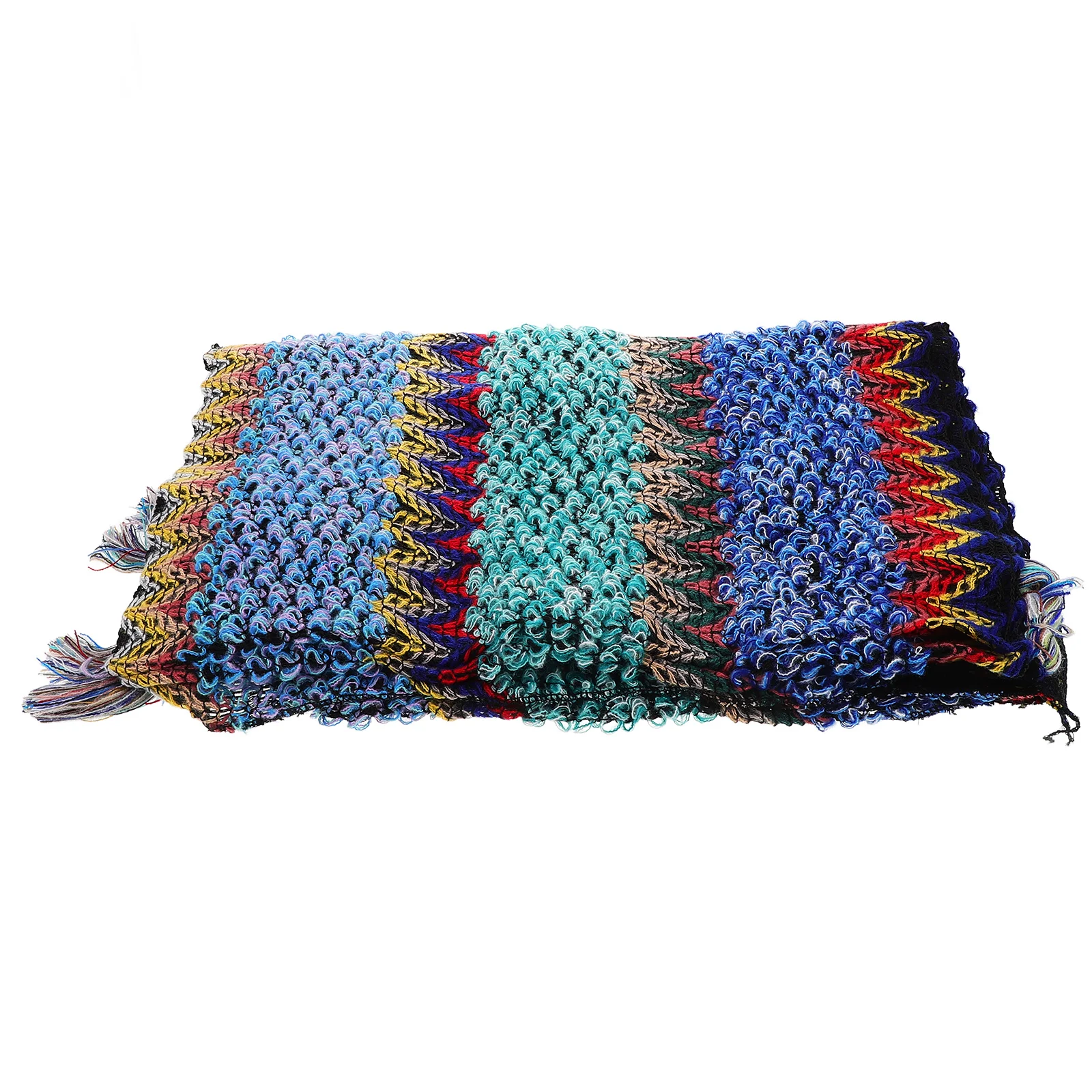 

Boho Poncho Sweater Women Knitted Thickened Shawl Coat Casual Cardigan Fall Winter Tassel Wrap Ethnic Style Travel Photography