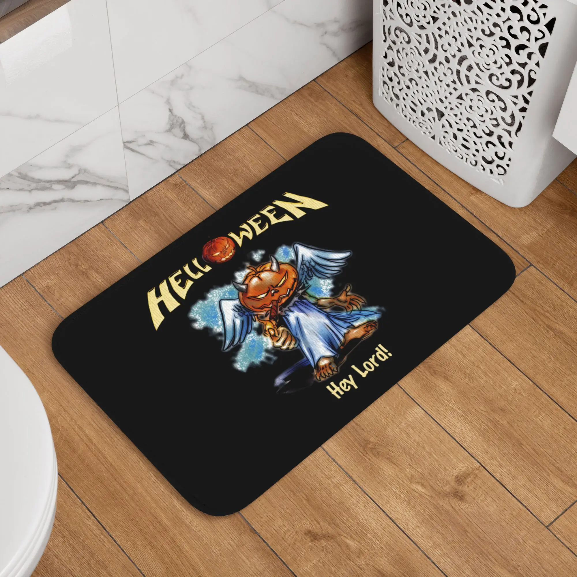 Custom German Power Heavy Metal Band Helloween  Doormat Non-Slip Kitchen Bath Mat Living Room Door Floor Entrance Carpet Rug
