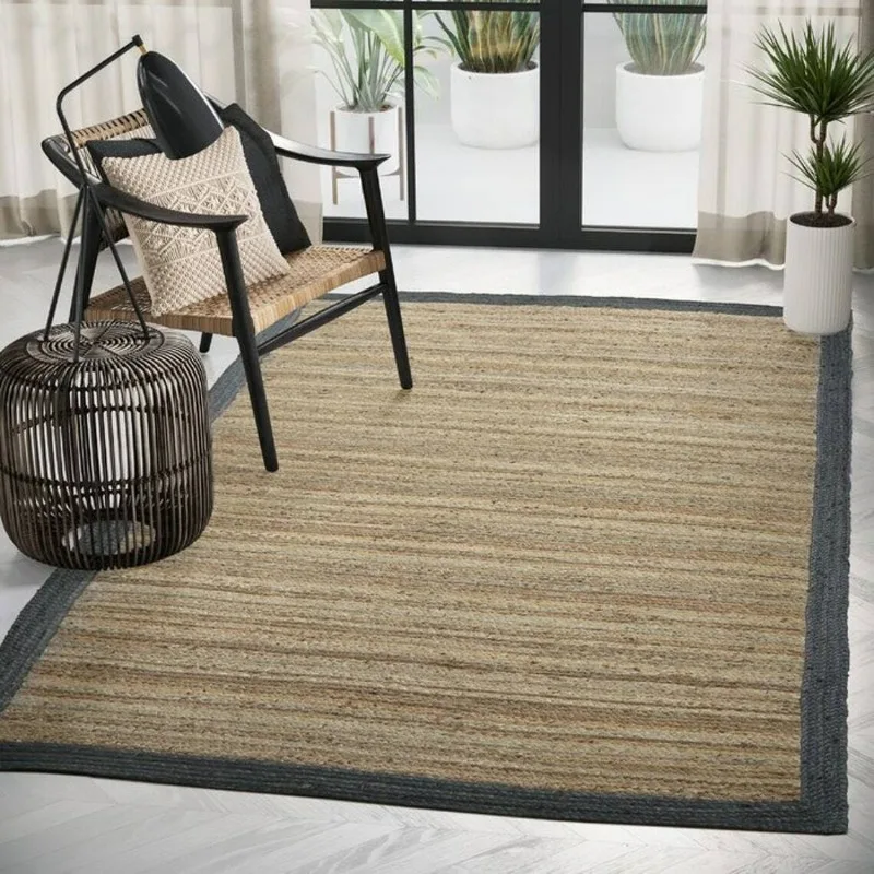 

Rug 100% Natural Jute Braided Style Runner Carpet Modern Rustic Look Area Rugs