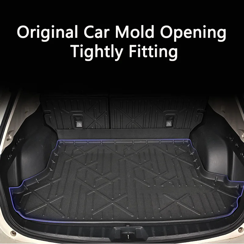 QHCP TPE Trunk Mat Tray Liner Cargo Pads Protection Waterproof 1Pcs For Subaru Forester 2013-2024 Outback 2015-2023 XV 2018-2022