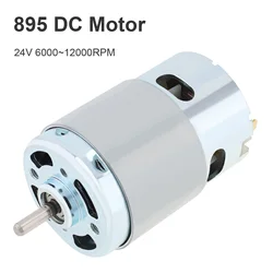 895 DC Motor 24V 6000-12000RPM High Speed Large Torque Micro Motor for DIY Electric Tool Small Drill with Double Ball Bearing