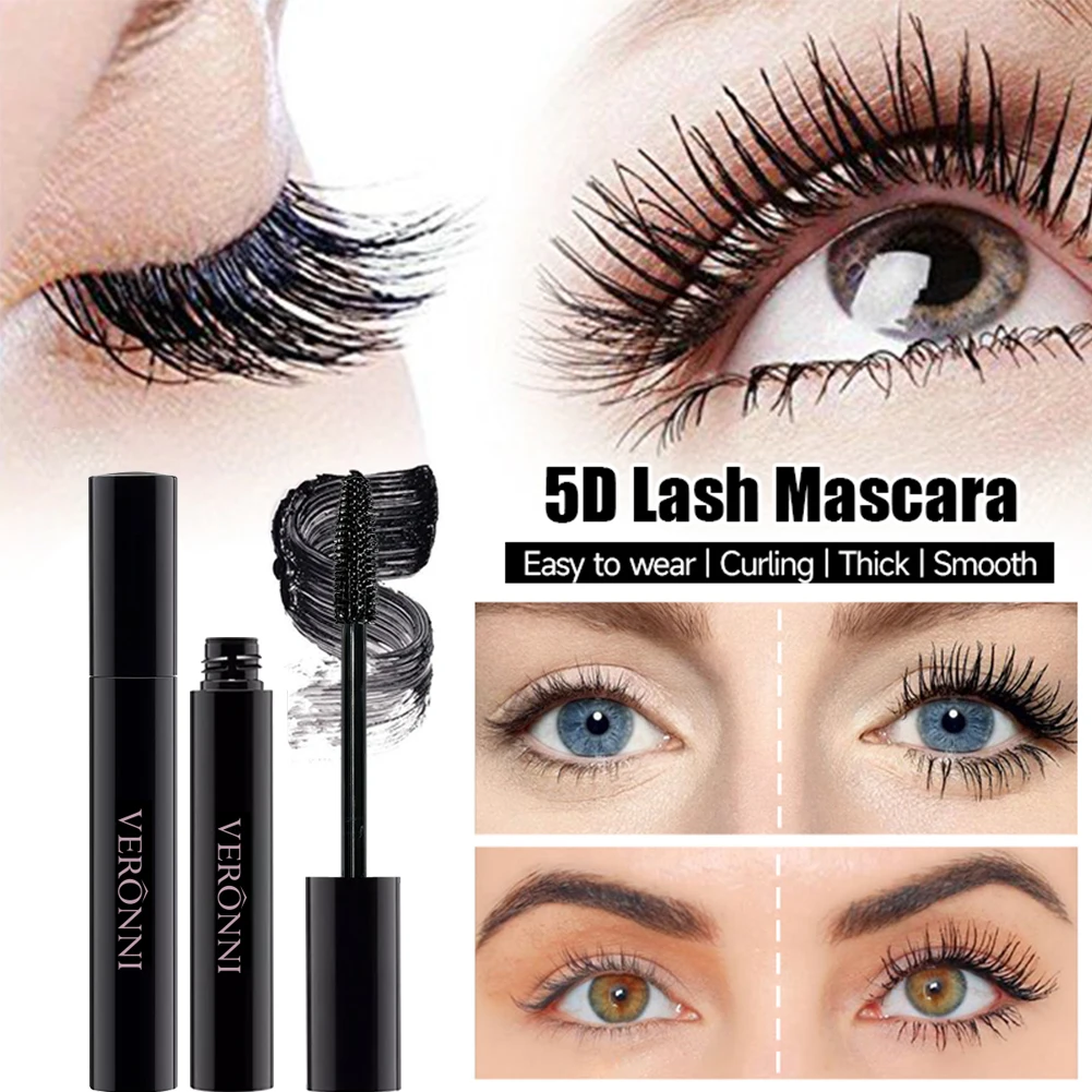 5D Colored Mascara Long-lasting waterproof, dense, slender and curling non-smudging & clumping natural eyelash easy to apply