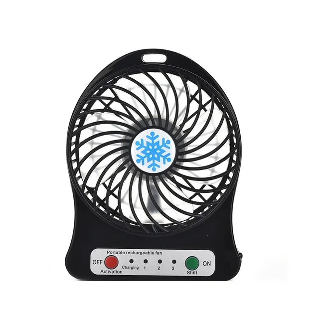 Portable Mini Fan Air Cooler USB Charging 3 Speed Desktop Fan