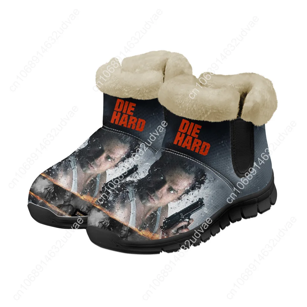 Die Hard Movie Snow Boots John McClane  Mens Womens Teenager Shoes Keep Warm Casual Lightweight Sports Custom Sneakers