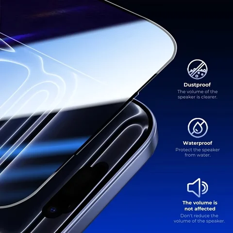 Защитные стекла HD для iPhone, 5 шт, автоматическая установка, устойчивые к царапинам — пример использования