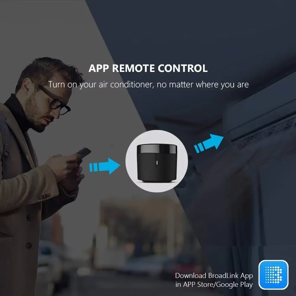 Broadlink RM4 Mini +HTS2 IR Remote Control Air Conditioning Smart Infrared Home Voice Control Compatible With Aleax Google Home