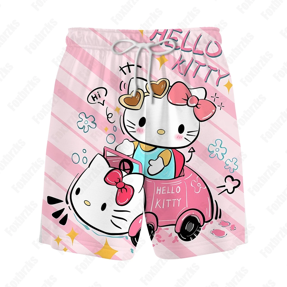 

Laurel Dog Short Breathable Short Streetwear Men's Women Holiday Beach Clothing 3D Printed Board Shorts Streetwear Trend Sanrio