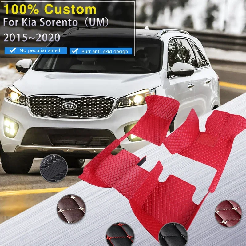 

Качественные автомобильные коврики RHD для Kia Sorento UM MK3 2015 ~ 2020 Роскошный кожаный коврик Прочные коврики Полный комплект антигрязных ковриков для автомобиля A