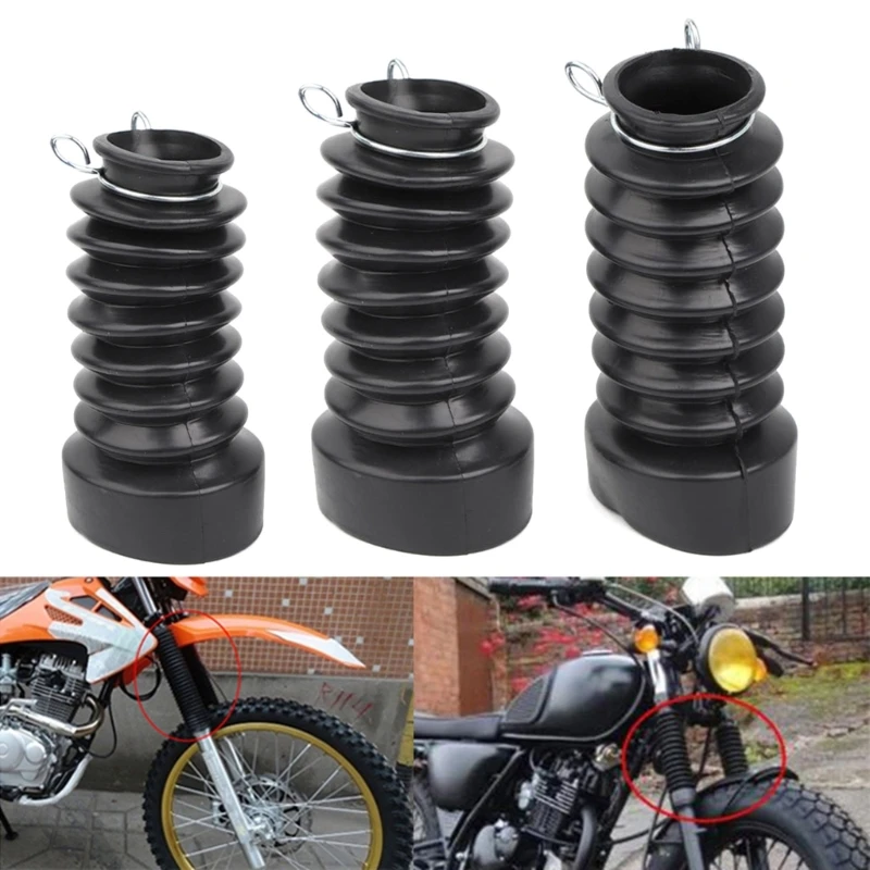 

Motorcycle Fork Dust Boots 1 Pair 27mm/30mm/33mm Front Fork Protector Dust Shock Cover Gaiter Gator Boots for Dirt Bike