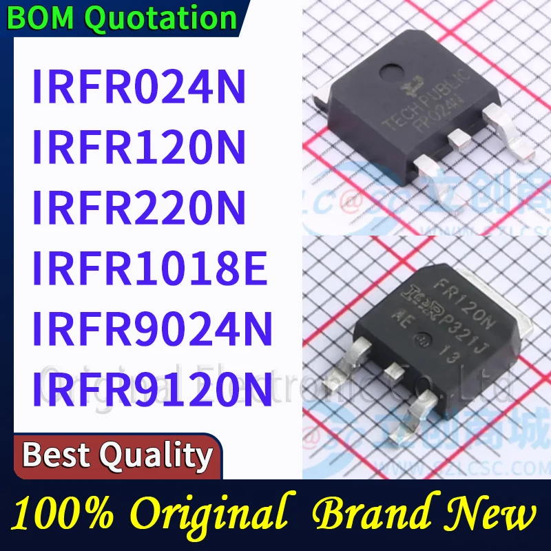 

5pcs/lot IRFR024N IRFR120N IRFR220N IRFR1018E IRFR9024N IRFR9120N In stock Original High quality