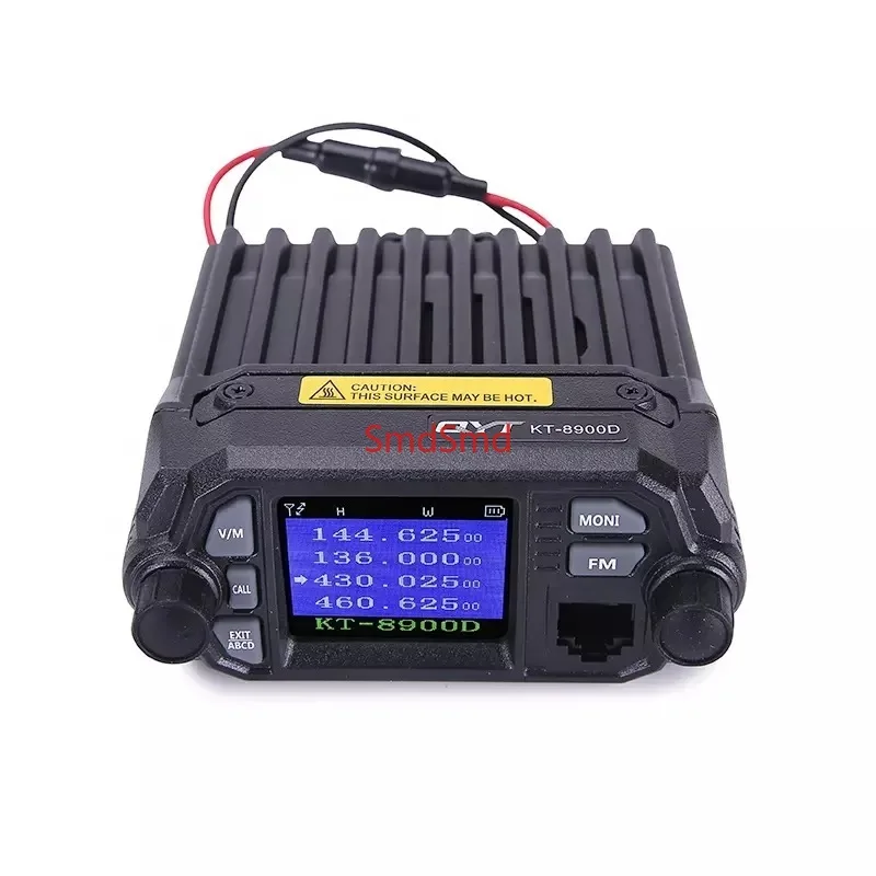KT-8900D Color LCD Mobile Two Way Radio 25W Dual Band VHF136-174 UHF400-480MHz Quad Display Car Radio FM Transceiver KT8900D