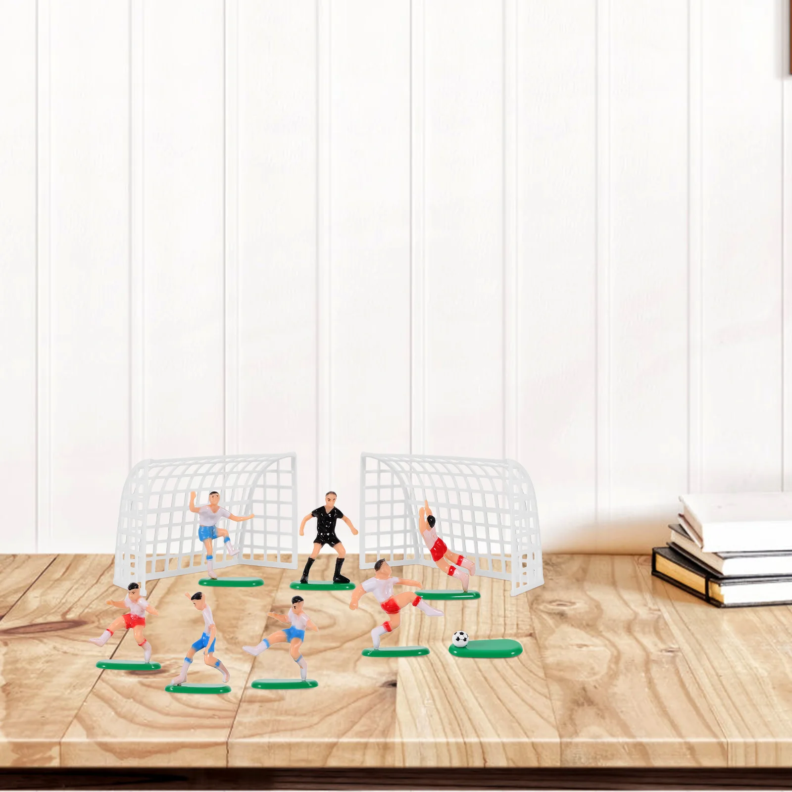 

1Set Football Team Decorations Stylish Small Soccer Player Cake Toppers for Kids Birthday Party Baking Decoration Multi-Function