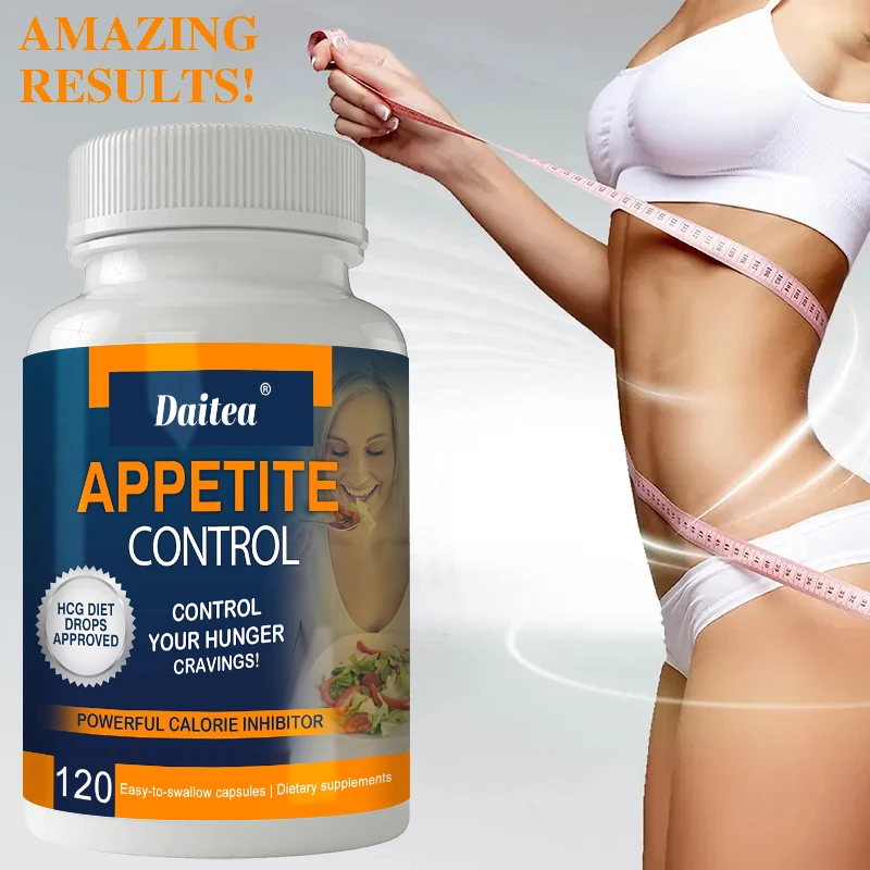 Daitea Appetite Control Capsules - Organic Vitamin C, Chitosan (90% DAC), Metabolism Boost, Fat Burning, Low Fat