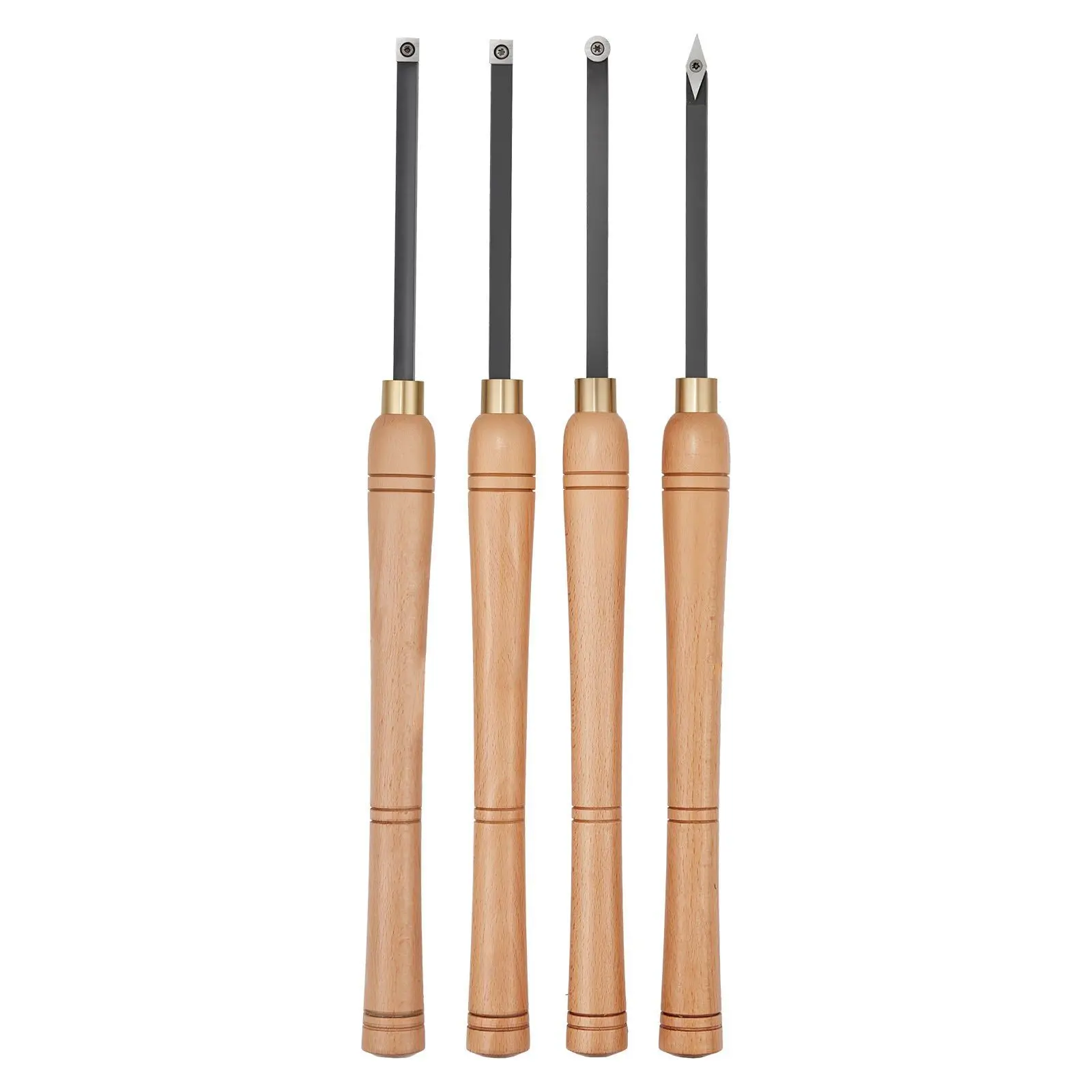 

4PCS Wood Lathe Chisel Set HSS Woodturning Tools Storage Box for Lathe Finisher
