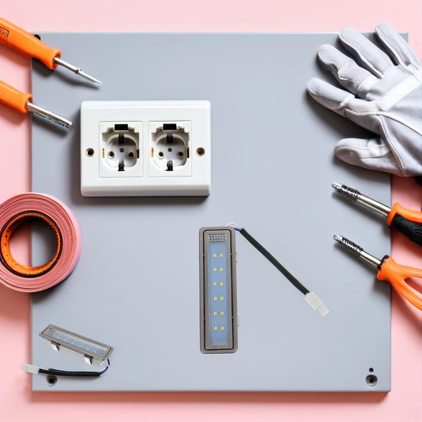 

2pcs Dc 12V Rectangle Led Kitchen Light Bulb Heat Resistant Range Hood Lighting Replacement For Cooker Ventilator Under Hood